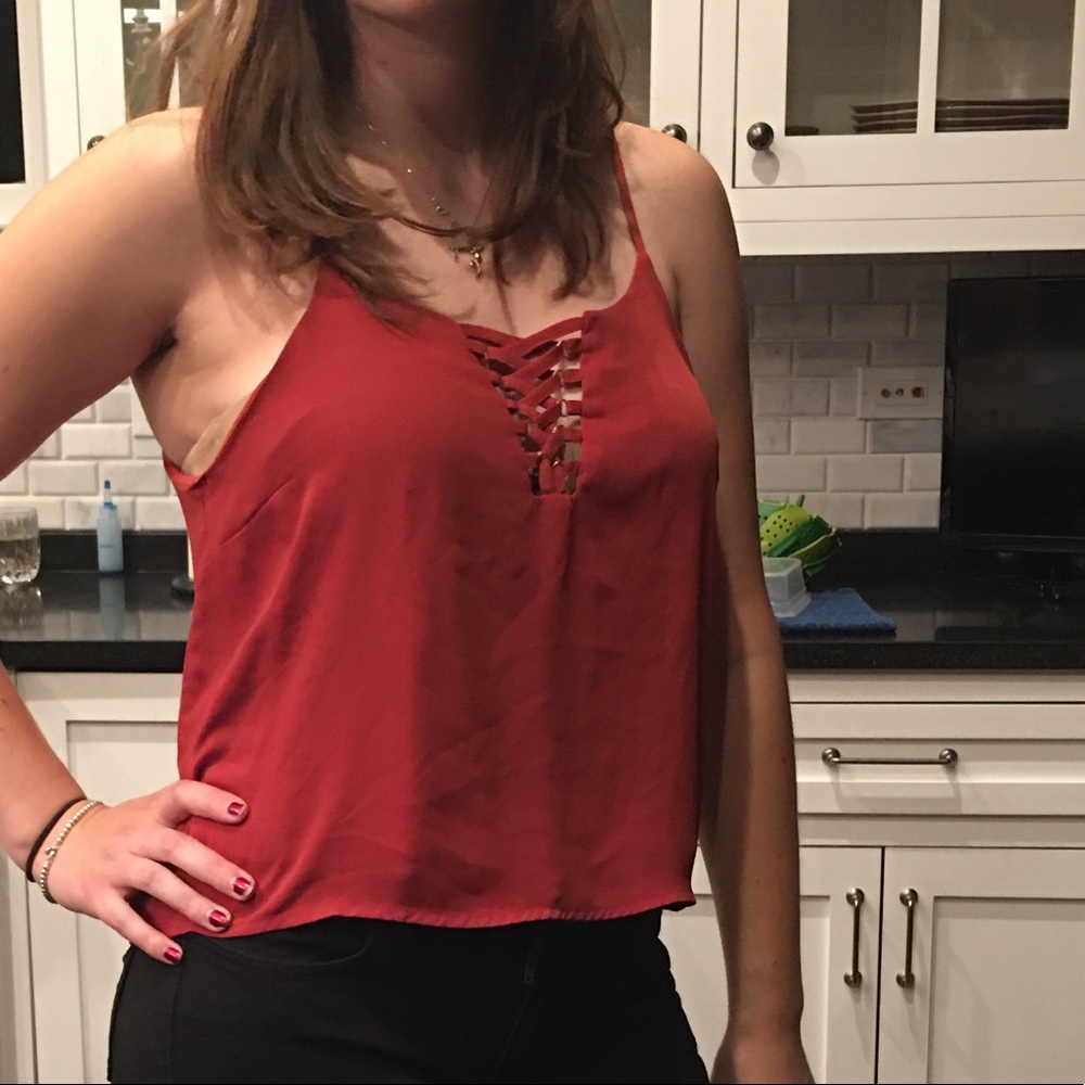 Orange tank top